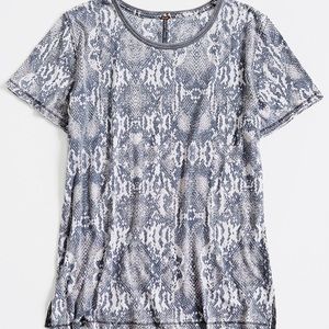 Free People Snake Print Tee